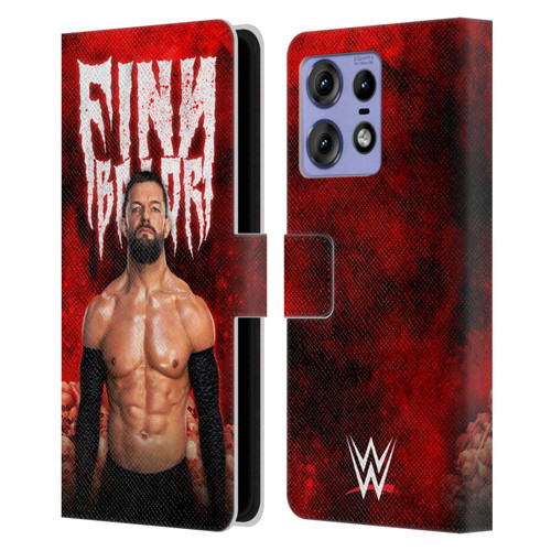 WWE Finn Balor Portrait Leather Book Wallet Case Cover For Motorola Edge 50 Pro