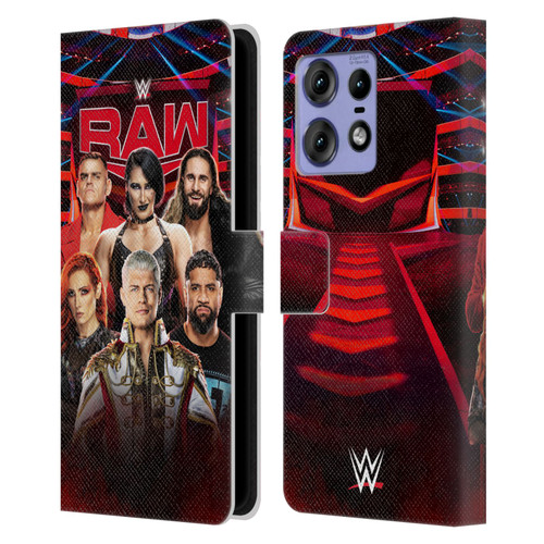WWE Pay-Per-View Superstars 2024 Raw Leather Book Wallet Case Cover For Motorola Edge 50 Pro