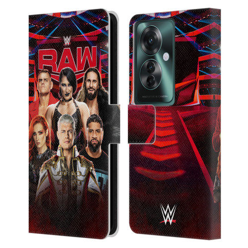 WWE Pay-Per-View Superstars 2024 Raw Leather Book Wallet Case Cover For OPPO Reno11 F 5G / F25 Pro 5G