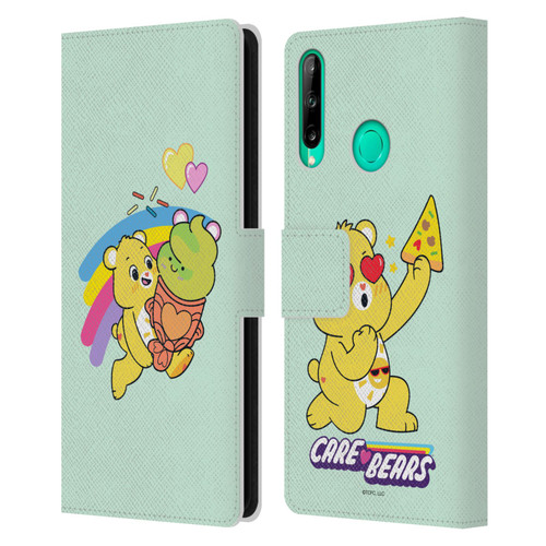 Care Bears Sweet And Savory Funshine Ice Cream Leather Book Wallet Case Cover For Huawei P40 lite E