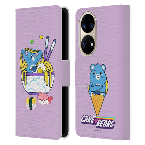 Care Bears Sweet And Savory Grumpy Ramen Sushi Leather Book Wallet Case Cover For Huawei P50