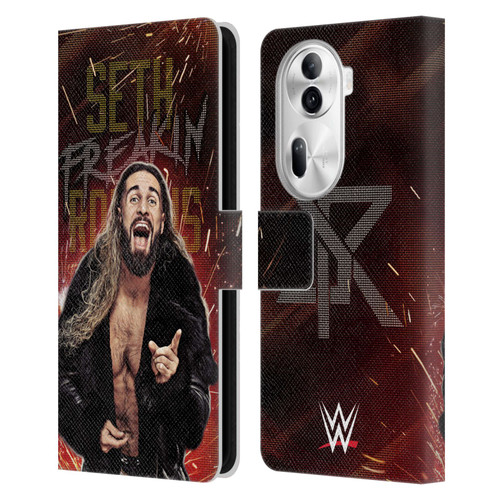 WWE Seth Rollins LED Leather Book Wallet Case Cover For OPPO Reno11