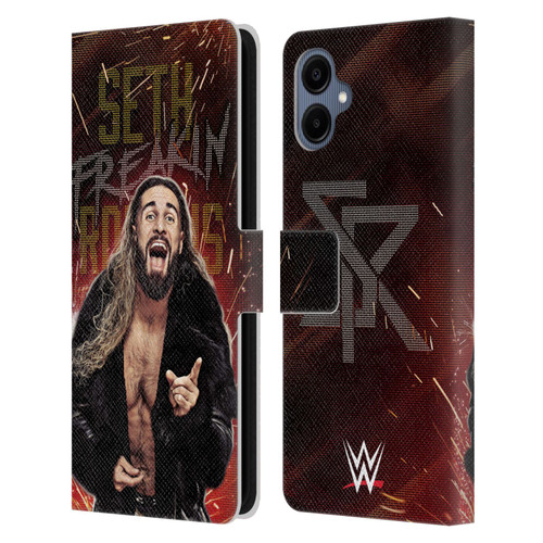 WWE Seth Rollins LED Leather Book Wallet Case Cover For Samsung Galaxy A06 4G / 5G