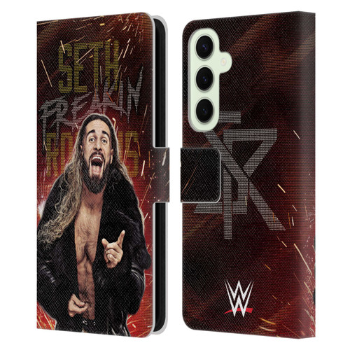 WWE Seth Rollins LED Leather Book Wallet Case Cover For Samsung Galaxy S25+