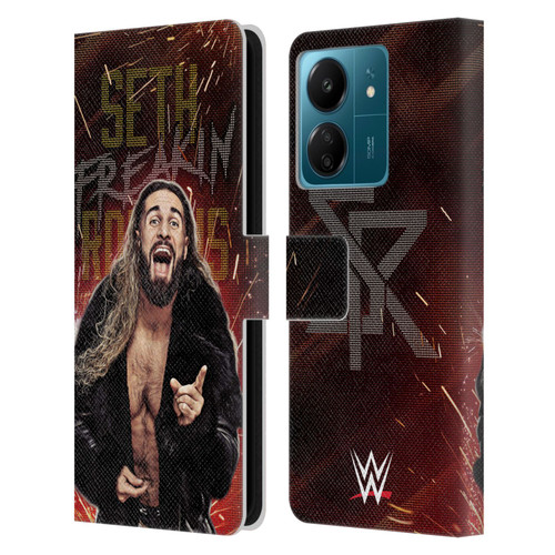 WWE Seth Rollins LED Leather Book Wallet Case Cover For Xiaomi Redmi 13C 4G