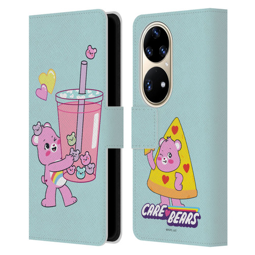 Care Bears Sweet And Savory Cheer Drink Leather Book Wallet Case Cover For Huawei P50 Pro