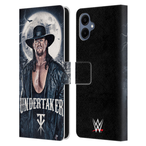 WWE The Undertaker Portrait Leather Book Wallet Case Cover For Samsung Galaxy A06 4G / 5G