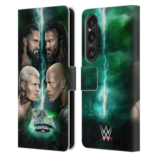 WWE Wrestlemania 40 Key Art Poster Leather Book Wallet Case Cover For Sony Xperia 1 VI 5G