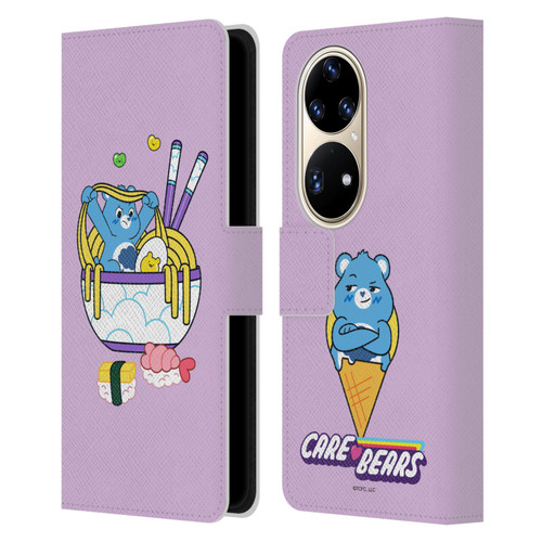 Care Bears Sweet And Savory Grumpy Ramen Sushi Leather Book Wallet Case Cover For Huawei P50 Pro