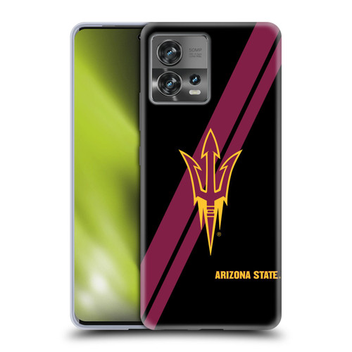 Arizona State University ASU Arizona State University Stripes Soft Gel Case for Motorola Moto Edge 30 Fusion
