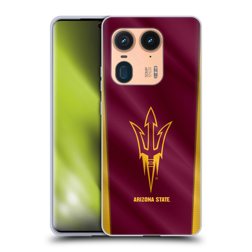 Arizona State University ASU Arizona State University Banner Soft Gel Case for Motorola Edge 50 Ultra/X50 Ultra