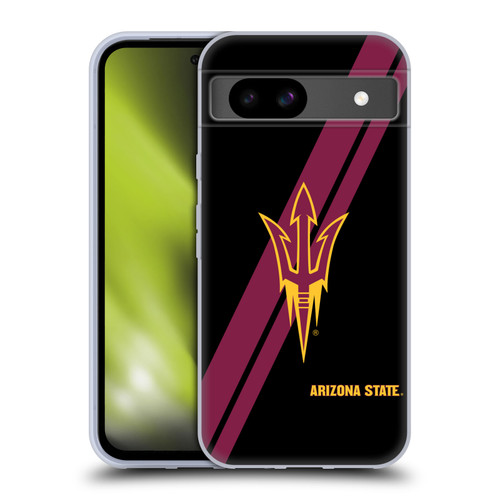 Arizona State University ASU Arizona State University Stripes Soft Gel Case for Google Pixel 8a