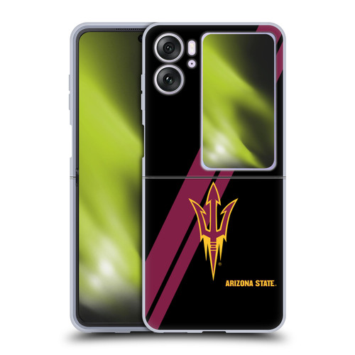 Arizona State University ASU Arizona State University Stripes Soft Gel Case for OPPO Find N2 Flip