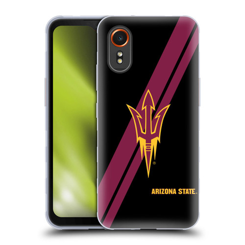 Arizona State University ASU Arizona State University Stripes Soft Gel Case for Samsung Galaxy Xcover7 5G
