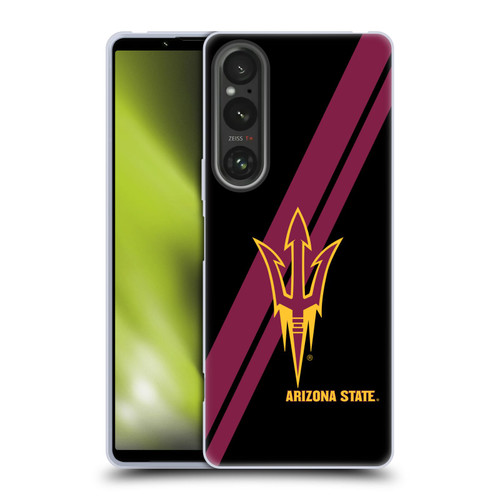 Arizona State University ASU Arizona State University Stripes Soft Gel Case for Sony Xperia 1 V 5G
