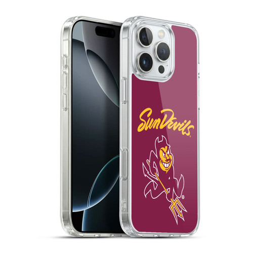 Arizona State University ASU Arizona State Art Sun Devils Soft Gel Case for Apple iPhone 16 Pro Max & MagSafe