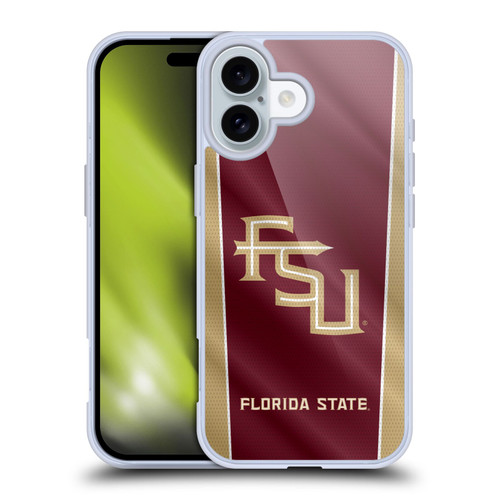 Florida State University FSU Florida State University Banner Soft Gel Case for Apple iPhone 16