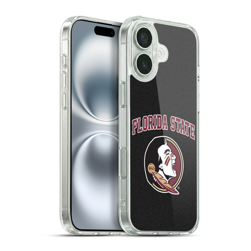 Florida State University FSU Florida State University Campus Logotype Soft Gel Case for Apple iPhone 16 Plus & MagSafe