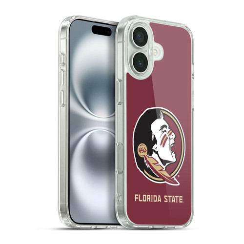 Florida State University FSU Florida State University Plain Soft Gel Case for Apple iPhone 16 Plus & MagSafe