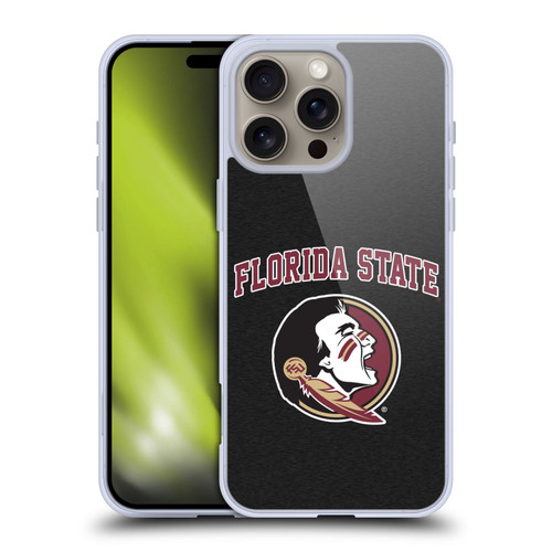 Florida State University FSU Florida State University Campus Logotype Soft Gel Case for Apple iPhone 16 Pro Max