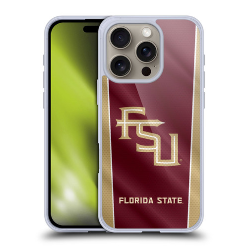 Florida State University FSU Florida State University Banner Soft Gel Case for Apple iPhone 16 Pro