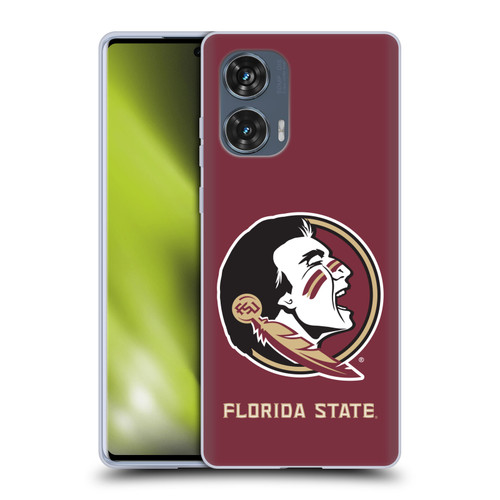 Florida State University FSU Florida State University Plain Soft Gel Case for Motorola Edge 50 Fusion