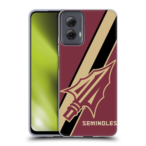 Florida State University FSU Florida State University Stripes Soft Gel Case for Motorola Moto G Power (2024)
