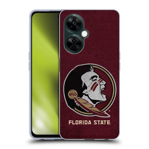 Florida State University FSU Florida State University Distressed Soft Gel Case for OnePlus Nord N30
