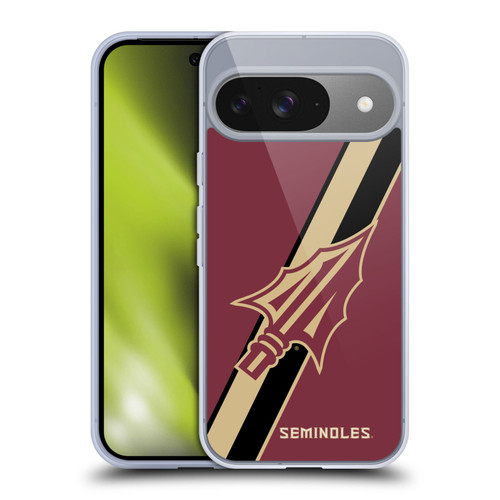 Florida State University FSU Florida State University Stripes Soft Gel Case for Google Pixel 9 / Pixel 9 Pro