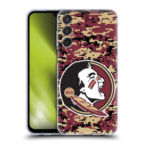 Florida State University FSU Florida State University Digital Camouflage Soft Gel Case for Samsung Galaxy M15/F15 5G
