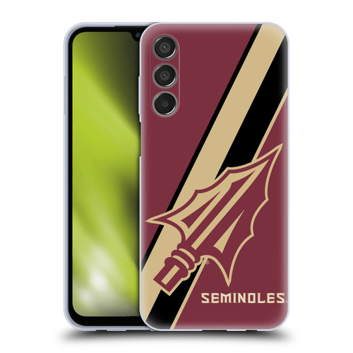 Florida State University FSU Florida State University Stripes Soft Gel Case for Samsung Galaxy M15/F15 5G