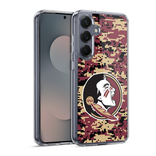 Florida State University FSU Florida State University Digital Camouflage Soft Gel Case for Samsung Galaxy S25 & MagSafe