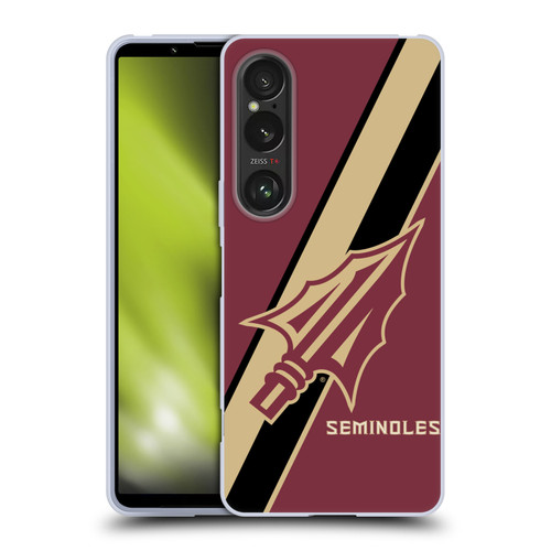 Florida State University FSU Florida State University Stripes Soft Gel Case for Sony Xperia 1 VI 5G