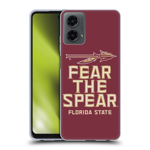Florida State University FSU Florida State University Art Fear The Spear Soft Gel Case for Motorola Moto G (2024)