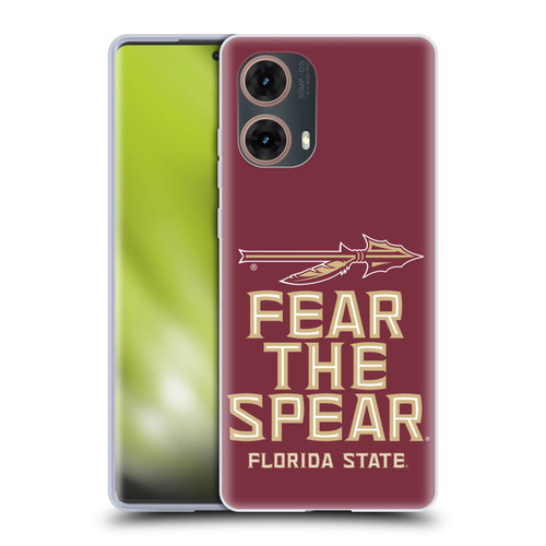 Florida State University FSU Florida State University Art Fear The Spear Soft Gel Case for Motorola Moto G85