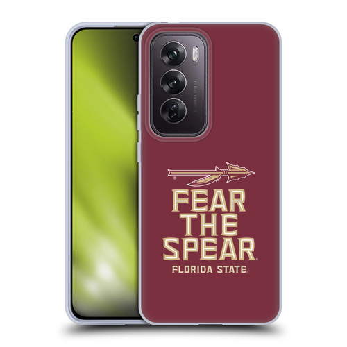 Florida State University FSU Florida State University Art Fear The Spear Soft Gel Case for OPPO Reno12 Pro 5G