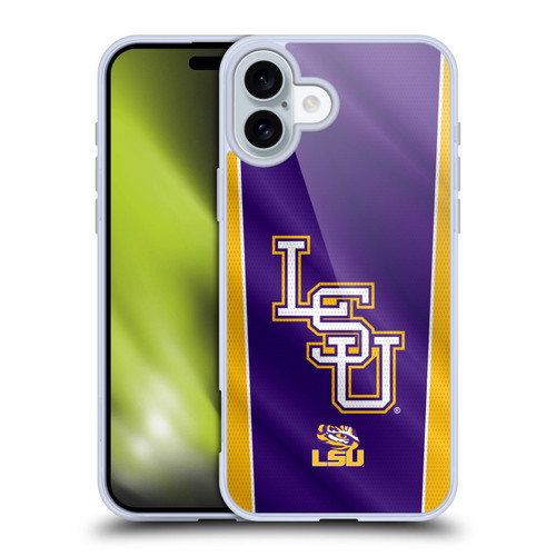 Louisiana State University LSU Louisiana State University LSU Banner Soft Gel Case for Apple iPhone 16 Plus Louisiana State University LSU Louisiana State University LSU Banner Soft Gel Case for Apple iPhone 16 Plus