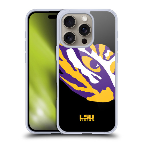 Louisiana State University LSU Louisiana State University LSU Oversized Icon Soft Gel Case for Apple iPhone 16 Pro