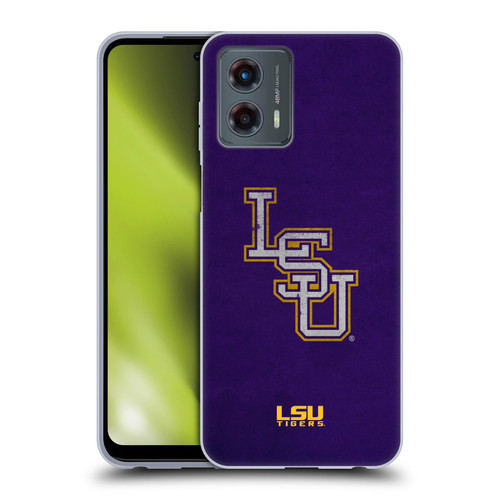 Louisiana State University LSU Louisiana State University Distressed Look Soft Gel Case for Motorola Moto G (2023)