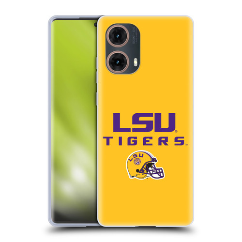 Louisiana State University LSU Louisiana State University Helmet Logotype Soft Gel Case for Motorola Moto G85