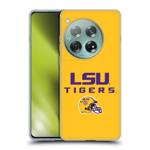 Louisiana State University LSU Louisiana State University Helmet Logotype Soft Gel Case for OnePlus 12