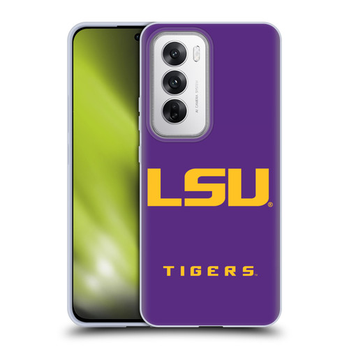 Louisiana State University LSU Louisiana State University Plain Soft Gel Case for OPPO Reno12 5G