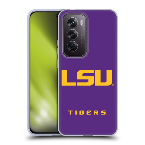 Louisiana State University LSU Louisiana State University Plain Soft Gel Case for OPPO Reno12 Pro 5G