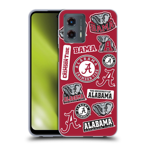University Of Alabama UA The University Of Alabama Art Collage Soft Gel Case for Motorola Moto G (2023)