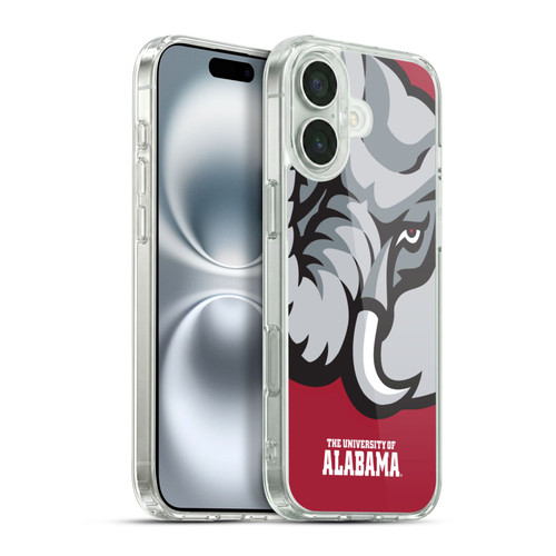 University Of Alabama UA The University Of Alabama Oversized Icon Soft Gel Case for Apple iPhone 16 Plus & MagSafe