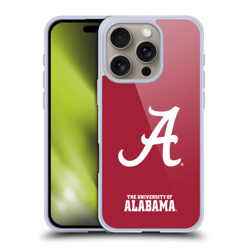 University Of Alabama UA The University Of Alabama Plain Soft Gel Case for Apple iPhone 16 Pro