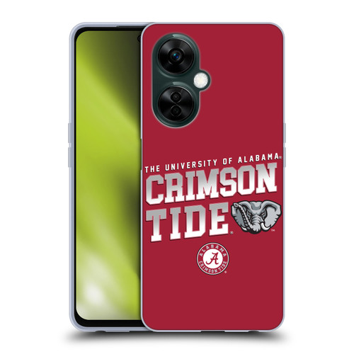University Of Alabama UA The University Of Alabama Crimson Tide Soft Gel Case for OnePlus Nord N30