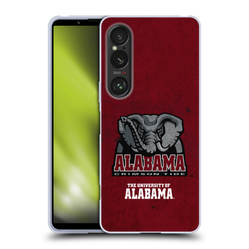 University Of Alabama UA The University Of Alabama Distressed Soft Gel Case for Sony Xperia 1 VI 5G