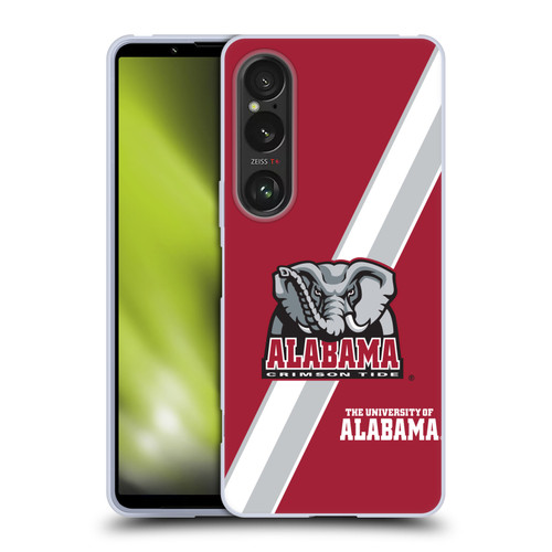 University Of Alabama UA The University Of Alabama Stripes Soft Gel Case for Sony Xperia 1 VI 5G