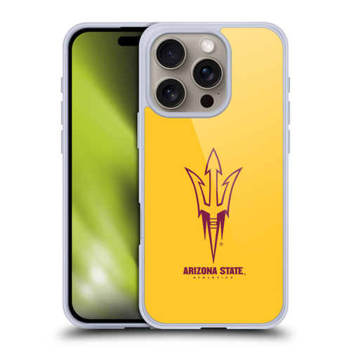 Arizona State University ASU Arizona State University Plain Soft Gel Case for Apple iPhone 16 Pro
